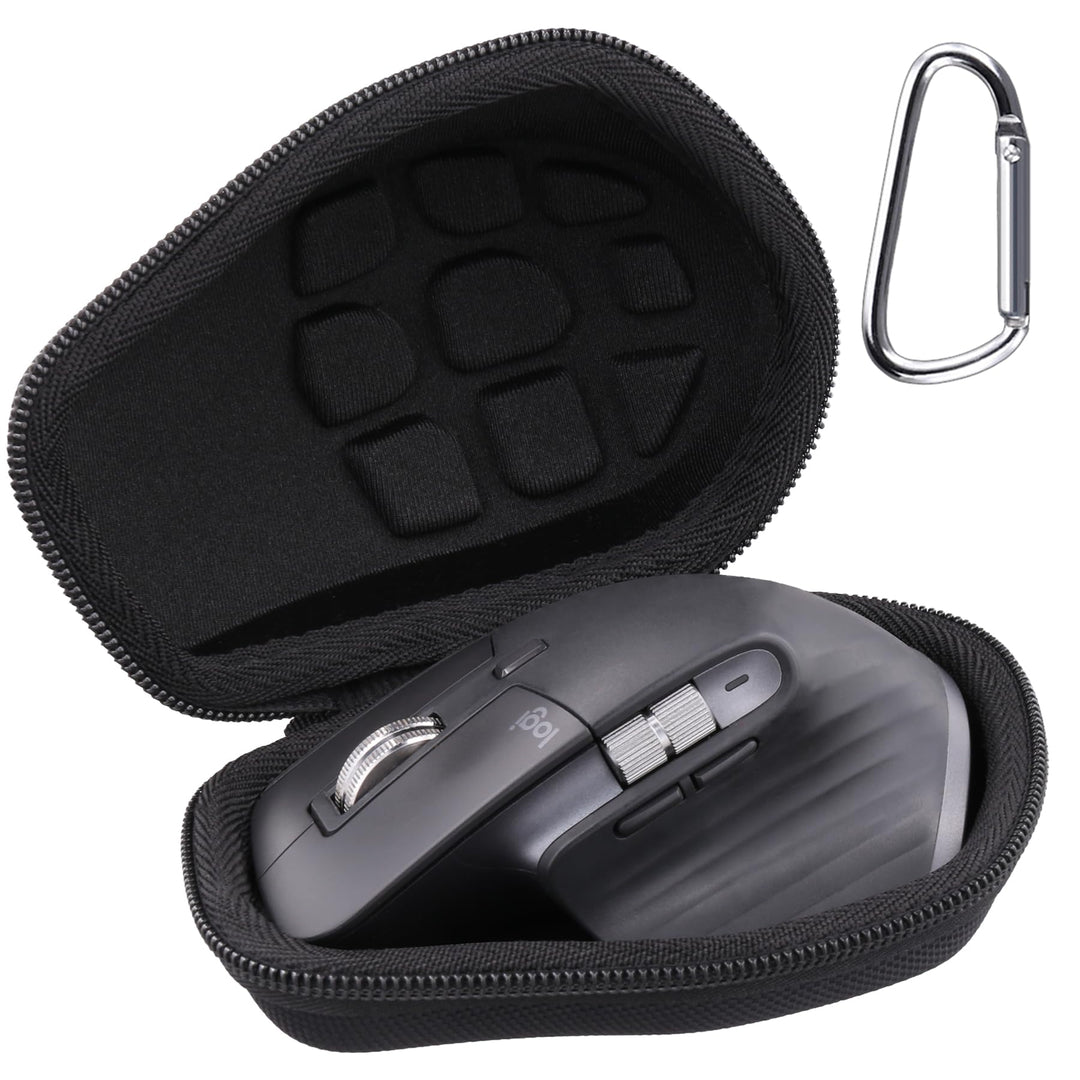 Aenllosi Hartschalen-Schutzhülle für kabellose Logitech MX Master 4/3/3S/2S-Maus, Schwarz (nur Hülle