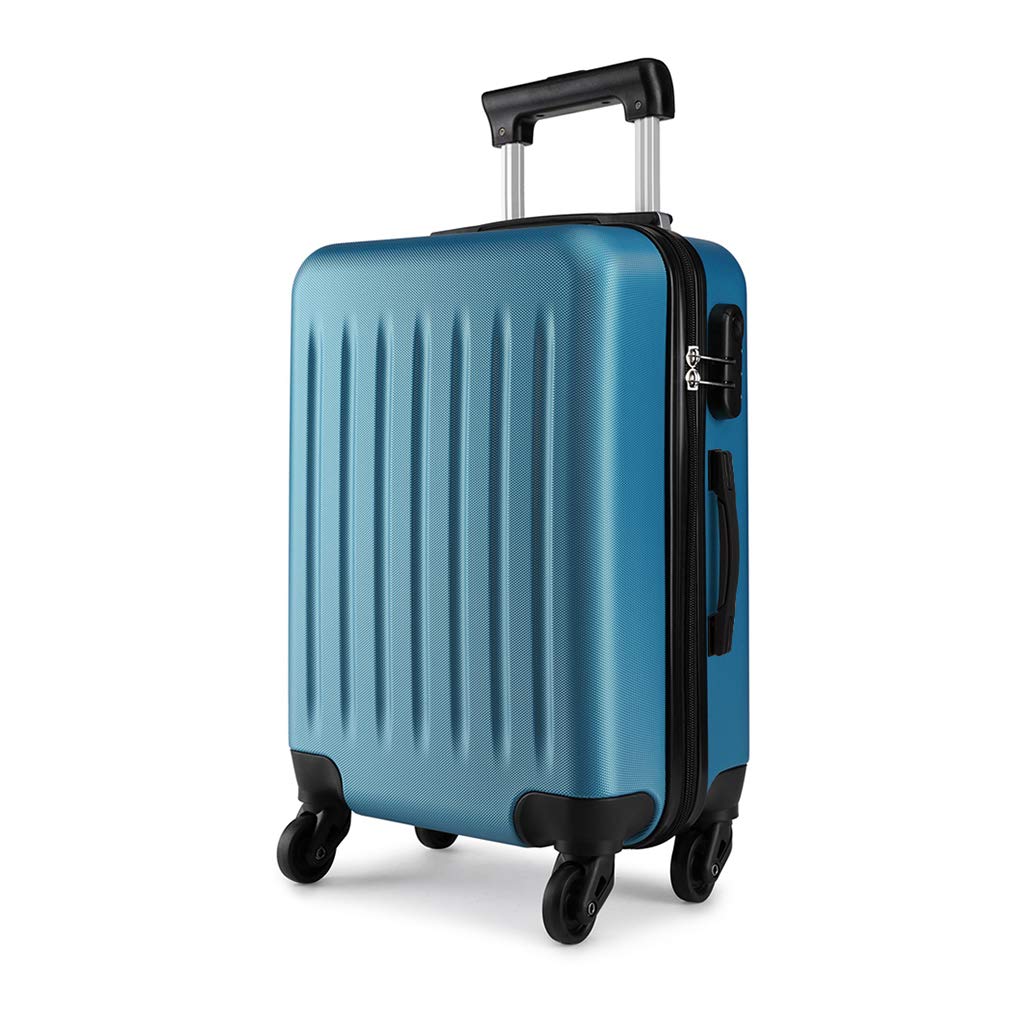 KONO Koffer Reisekoffer Mittelgross Trolley Hartschale ABS Gepäck 4 Rollen Spinner Rollenkoffer (Dun