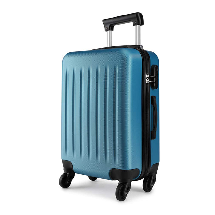 KONO Koffer Reisekoffer Mittelgross Trolley Hartschale ABS Gepäck 4 Rollen Spinner Rollenkoffer (Dun