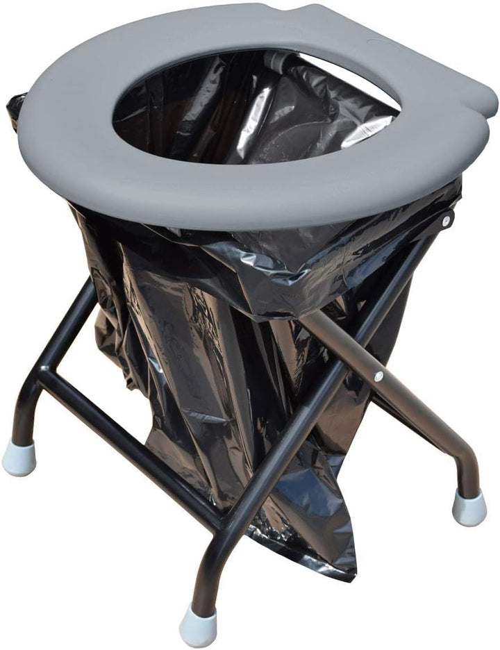YACHTICON Mobile Klapptoilette – Faltbare Campingtoilette & Trockentoilette mit 6 Beuteln – kompakte