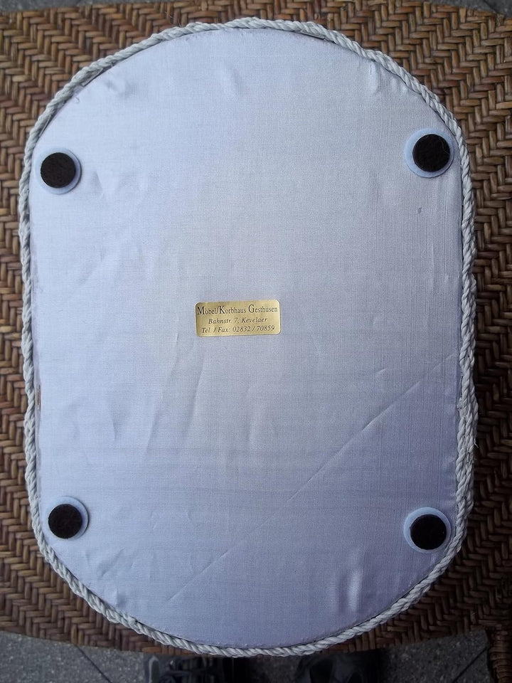 Nähkästchen mit Inhalt, Nähkorb inclusive Nähset, Handarbeitskorb, weiss-blau karriert