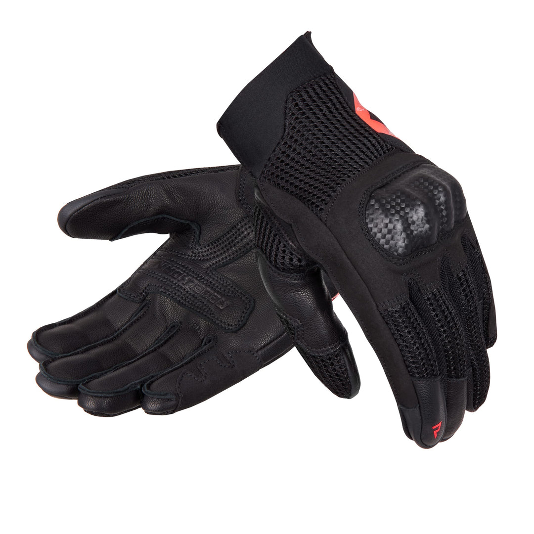 REBELHORN Gap III Motorradhandschuhe Herren | Ziegenleder | Knöchel Protektoren | Belüftung mit 3D-P
