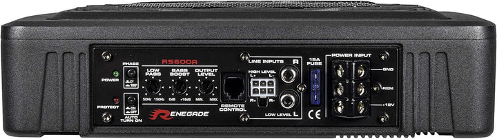 Renegade RS600A - Aktiv-Untersitz Subwoofer 6x8 (14 x 20cm) mit 250 Watt max