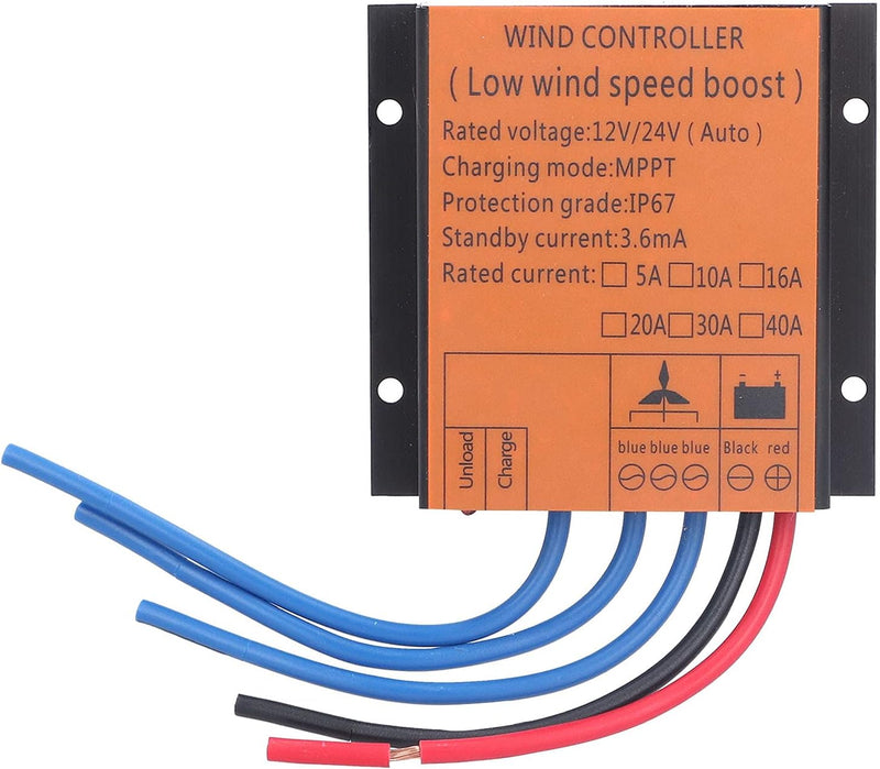 Windgenerator-Laderegler 100W-400W 12V/24V Niederspannungs-MPPT-Laderegler, Haushalt IP67 Wasserdich