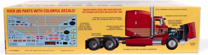 AMT AMT1337/08 1/24 Classic Peterbilt 377 A/E Modellbausatz, Mehrfarbig