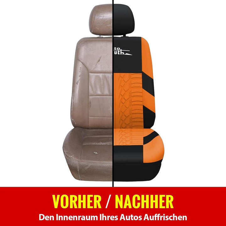 AUTOYOUTH Autositzbezüge Universal Fit Komplettset Autositzschoner Reifenschienen Autositzzubehör 9