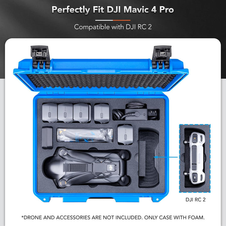 Lykus Titan M400 Wasserdicht Tasche/Koffer/Case für DJI Mavic 4 Pro, DJI RC Pro 2/RC2, Unterstützung