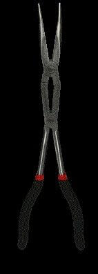KS Tools 500.7163 Doppelgelenk-Flachrundzange, 45° gebogen, XL