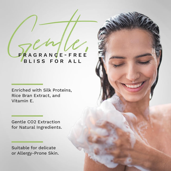 mysalifree BIO DUSCHGEL, mild reinigendes Naturkosmetik Duschgel für sensible Haut, mit Reiskeimöl,