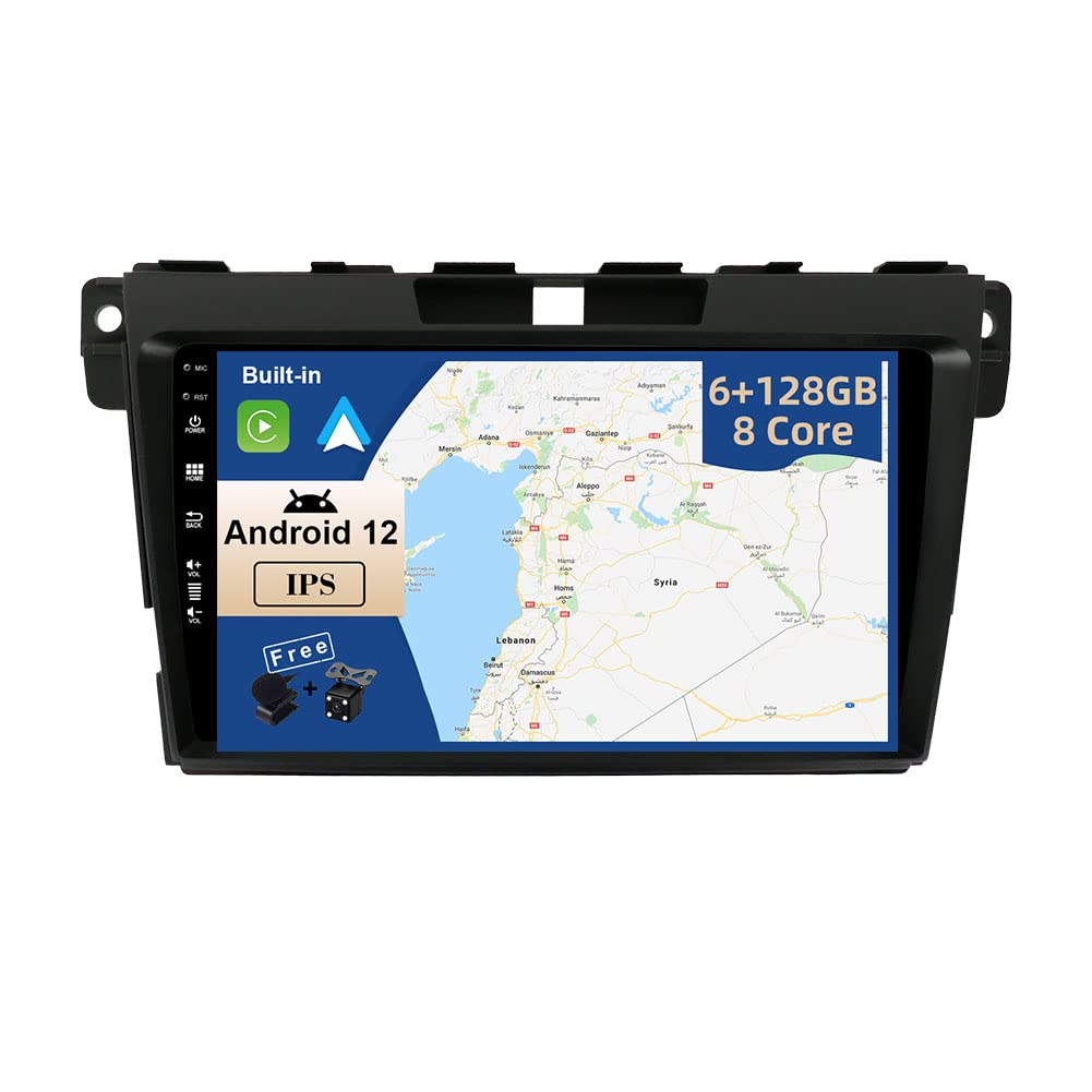 JOYX - 6G+128G - Android 15 IPS Autoradio Passt für Mazda CX-7 (2008-2015) - Kabellos CarPlay/Androi