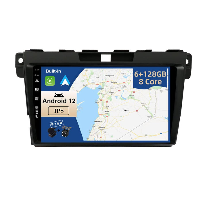 JOYX - 6G+128G - Android 15 IPS Autoradio Passt für Mazda CX-7 (2008-2015) - Kabellos CarPlay/Androi