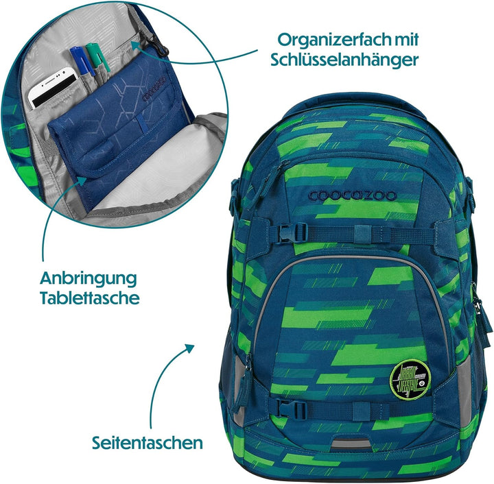 Coocazoo Schulrucksack MATE, ergonomischer & anpassbarer Tornister, höhen- & grössenverstellbar, mit