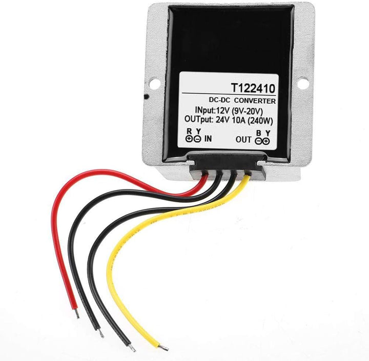 DC-DC Spannungswandler 12V auf 24V, 10A 240W Aufwärtswandler für Reduzierstück verstellbar, wasserdi