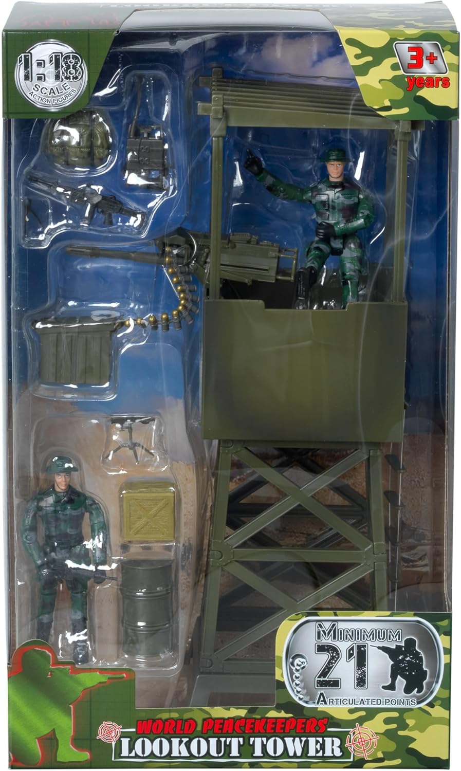 World Peacekeepers Aussichtsturm und Figuren