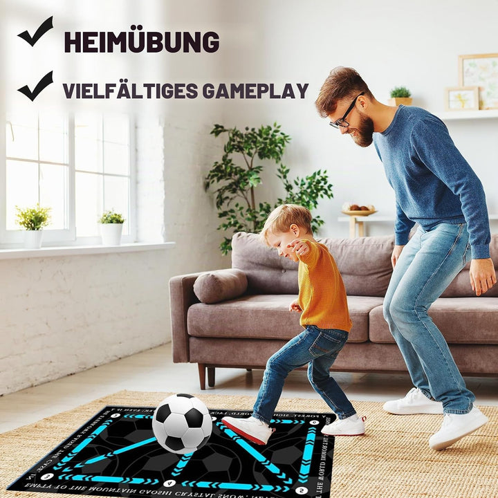AFAIK Fussball Trainingsmatte Fussballmatte Fussball Schritt Trainingsmattem rutschfeste Fussball Sc