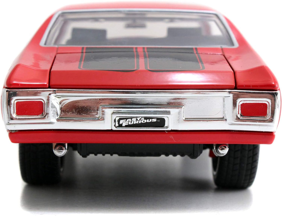 Jada Toys Fast & Furious Dom's 1970 Chevy Chevelle SS, Auto, Tuning-Modell im Massstab 1:24, zu öffn