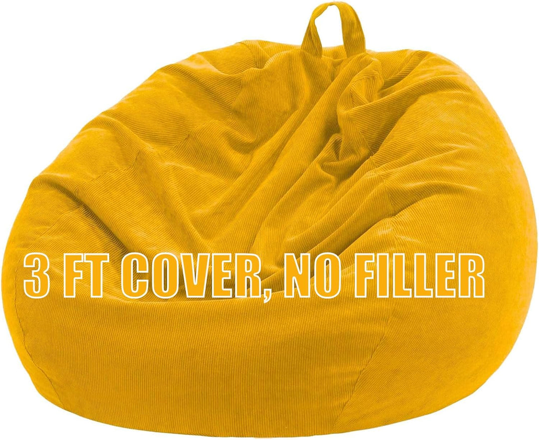 Nobildonna Sitzsackstuhl für Kinder und Erwachsene, nur Bezug (Keine Füllung) für Sofa-Stofftiere, 1