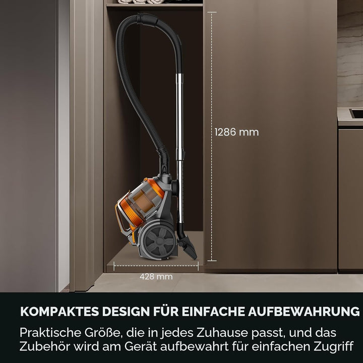 Beutelloser Staubsauger ohne Beutel, 3600W Staubsauger Beutellos, Staubsaugers Starke Saugleistung 1