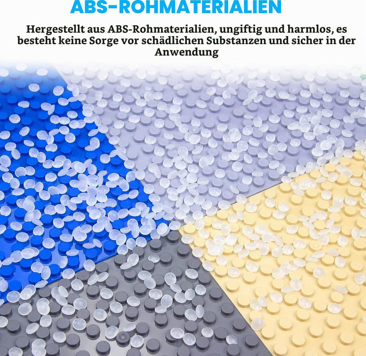 8 Platten-Set Bauplatte Kompatibel mit Meisten Marken,Classic Bausteine Grundplatte,Kompatibel mit B
