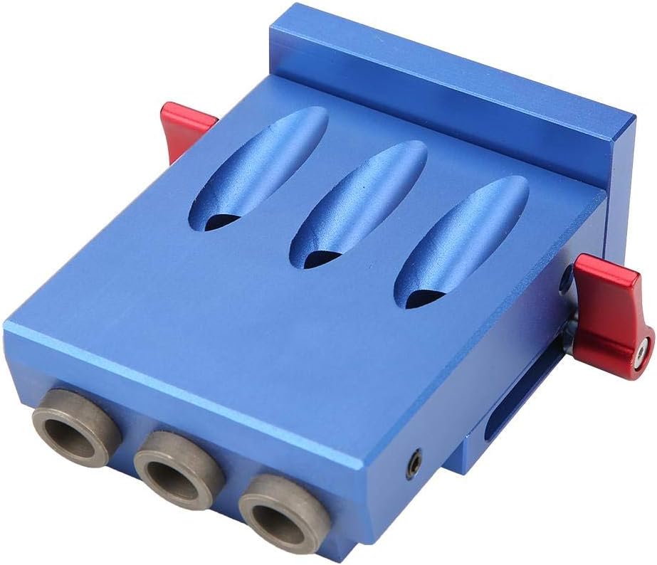 Taschenloch Bohrvorrichtung Set, Aluminiumlegierung Dübelbohr Set Taschenloch Jig Kit Holzbearbeitun