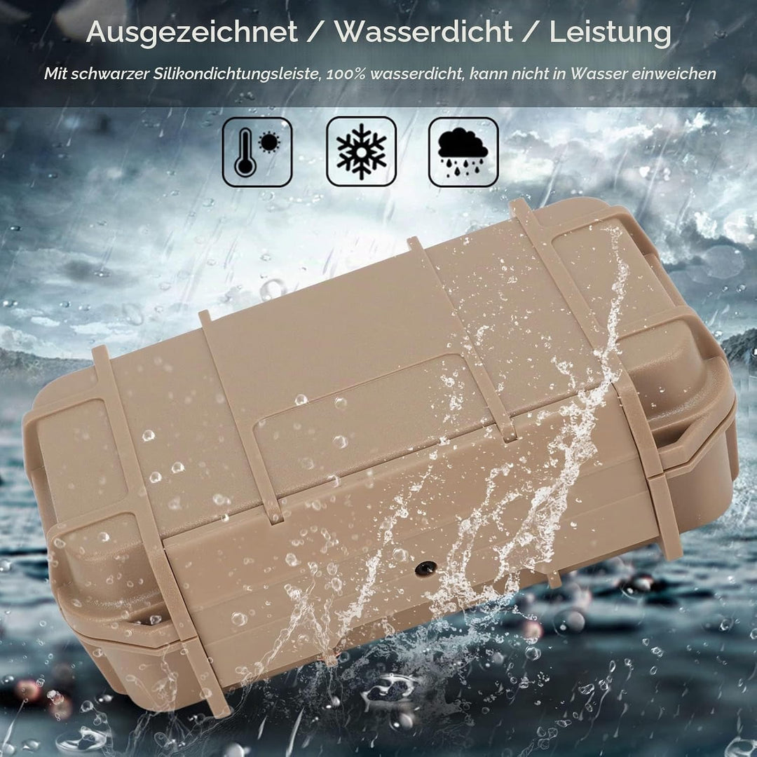 BuyWeek wasserdichte Box, Outdoor Aufbewahrungsbox ABS Kunststoff Aufbewahrung Werkzeugbox Hartschal