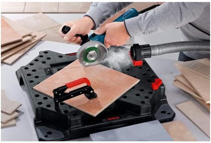 Bosch Professional Winkelschleifer GWS 1400 (1.400-W-Motor, Aufnahmeflansch, Schutzhaube, Spannmutte