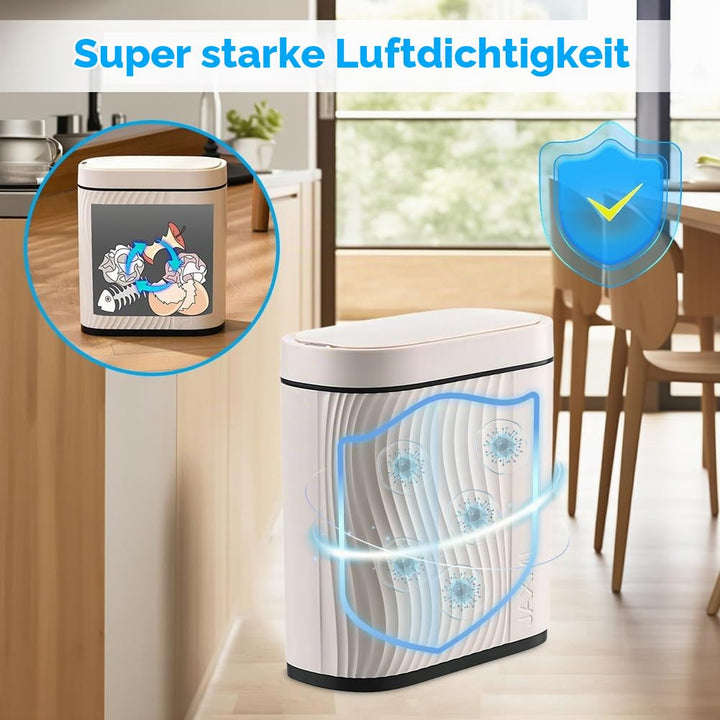 Mülleimer mit Sensor 8L Badezimmer Mülleimer,Automatischer Mülleimer mit Deckel Mülleimer Schmal - G