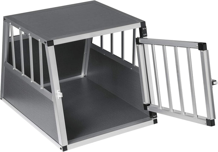 EUGAD Hundetransportbox Aluminium, Hundebox Auto Kofferraum für mittlere/kleine Hunde,Autotransportb