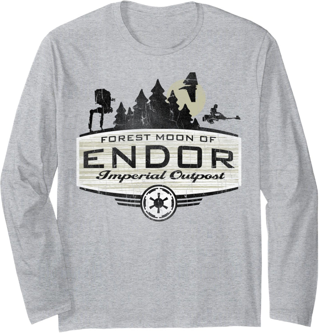 Star Wars Forest Moon Of Endor Poster Langarmshirt
