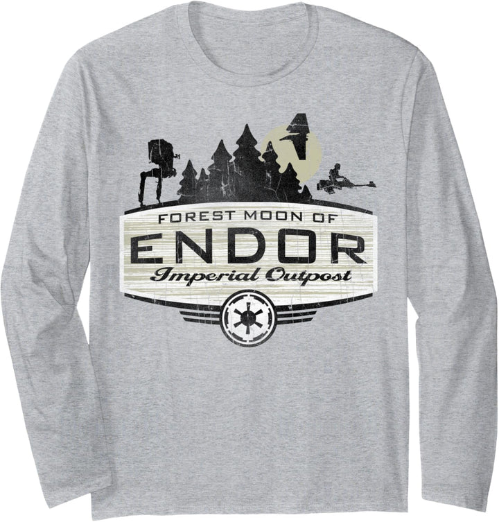Star Wars Forest Moon Of Endor Poster Langarmshirt
