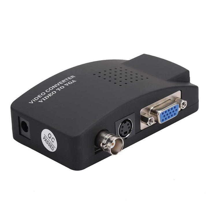 PUSOKEI BNC to HDMI Converter, BNC to VGA Video Converter for Computer PC EU Plug, BNC S-Video to VG
