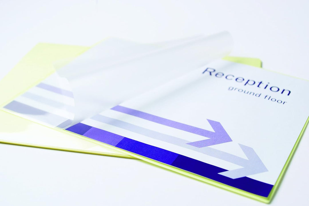 Fellowes Laminierfolie A3, 80 Mikron (2 x 80 mic), Heisslaminierfolien mit selbstklebender Rückseite