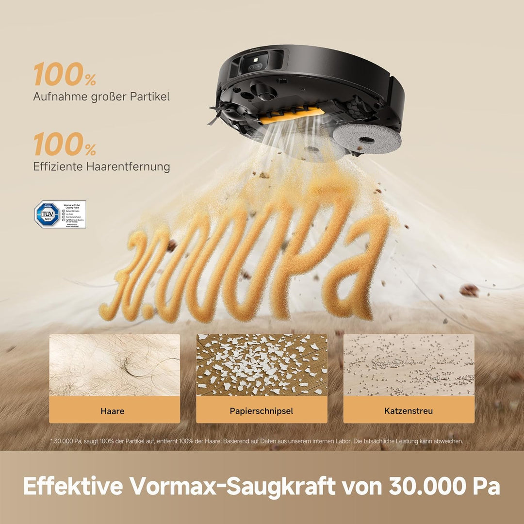 dreame L50s Pro Ultra Saugroboter mit Wischfunktion 100 Tage automatische Leerung, Mopp-Selbstreinig