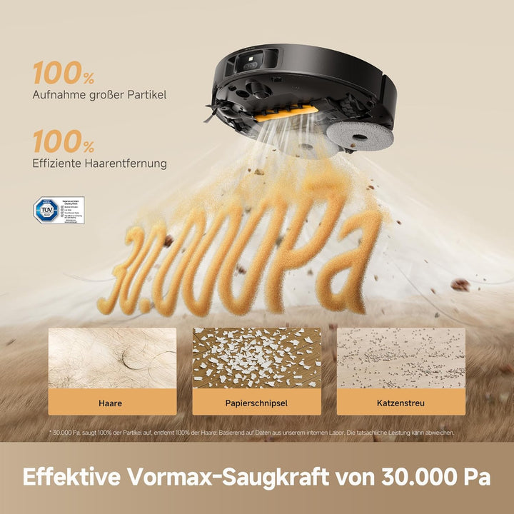 dreame L50s Pro Ultra Saugroboter mit Wischfunktion 100 Tage automatische Leerung, Mopp-Selbstreinig