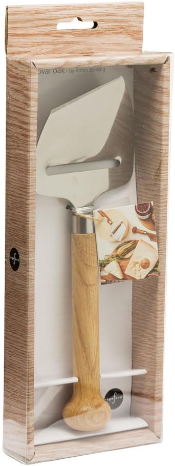 Sagaform 5017204 Semi-Hard Käsehobel, braun/Edelstahl, 23.0x8.50x3.50 cm Käseschneider, Käsesch