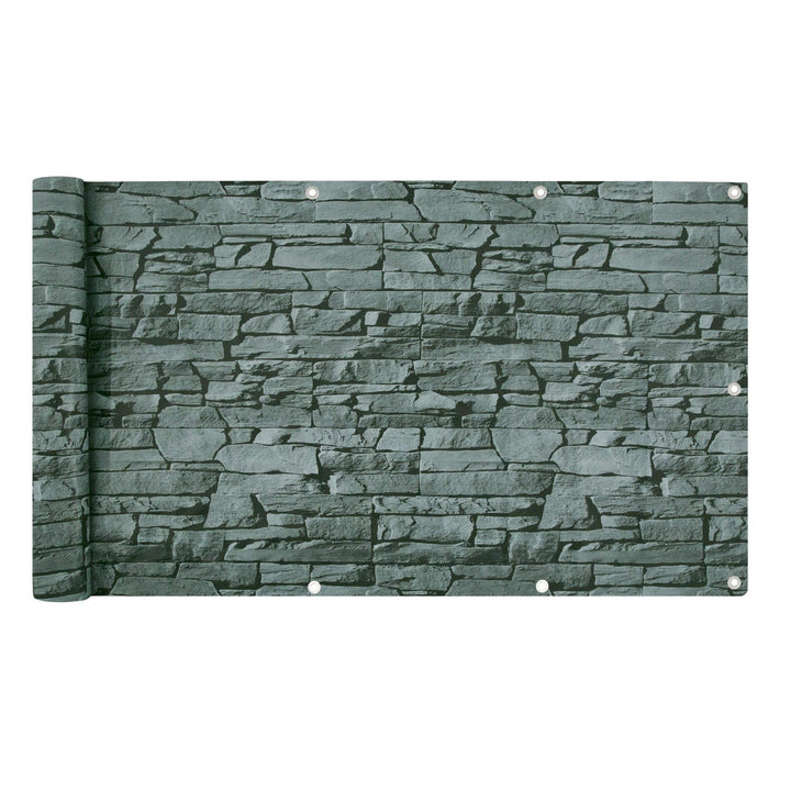 ESTEXO Balkonsichtschutz Sichtschutz Balkonbespannung Balkonverkleidung 6 Meter Balkon PVC mit Dekor