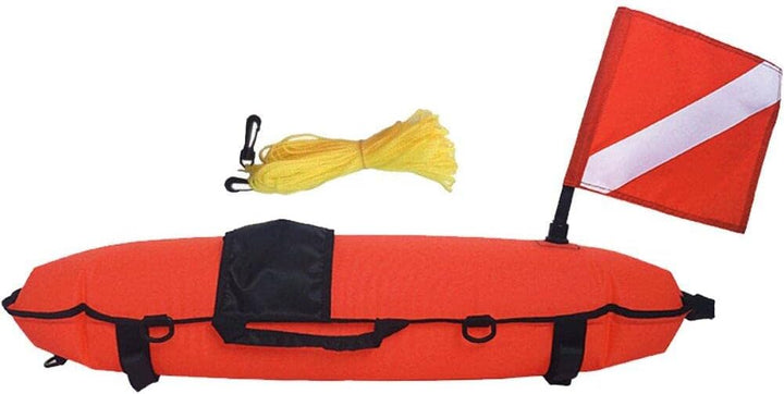 Fopytu Aufblasbare Diving Safety Oberflächenmarker Boje, Hohe Sichtssignalschwimmer Tauchflaggen Für