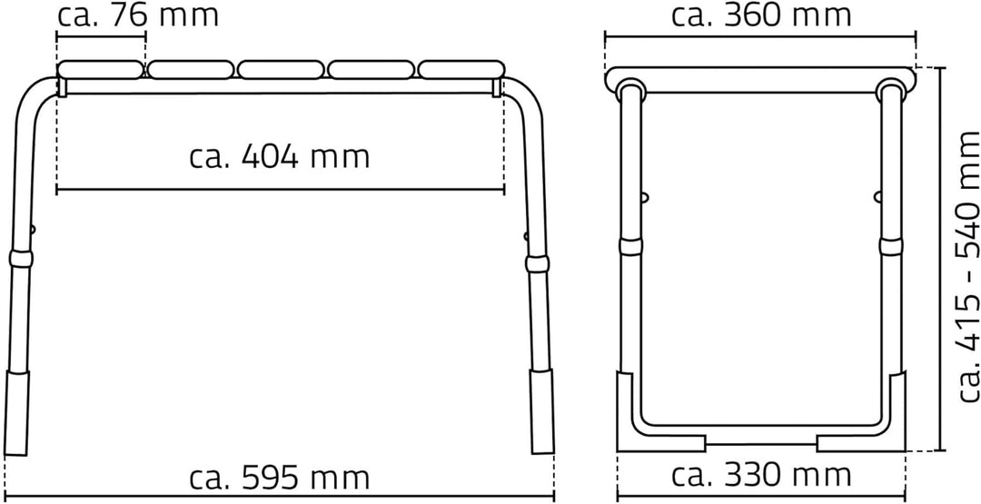 RIDDER- Badhocker Pro, Bambus. Der Bad- Hocker ist in 5 Stufen höhenverstellbar, von ca. 41,5cm - 54