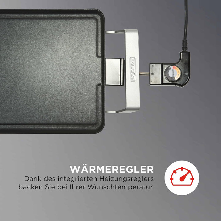 Bourgini Classic Multi Plate - Tischgrill elektrisch - Elektro Tischgrill - Teppanyaki platte - Racl