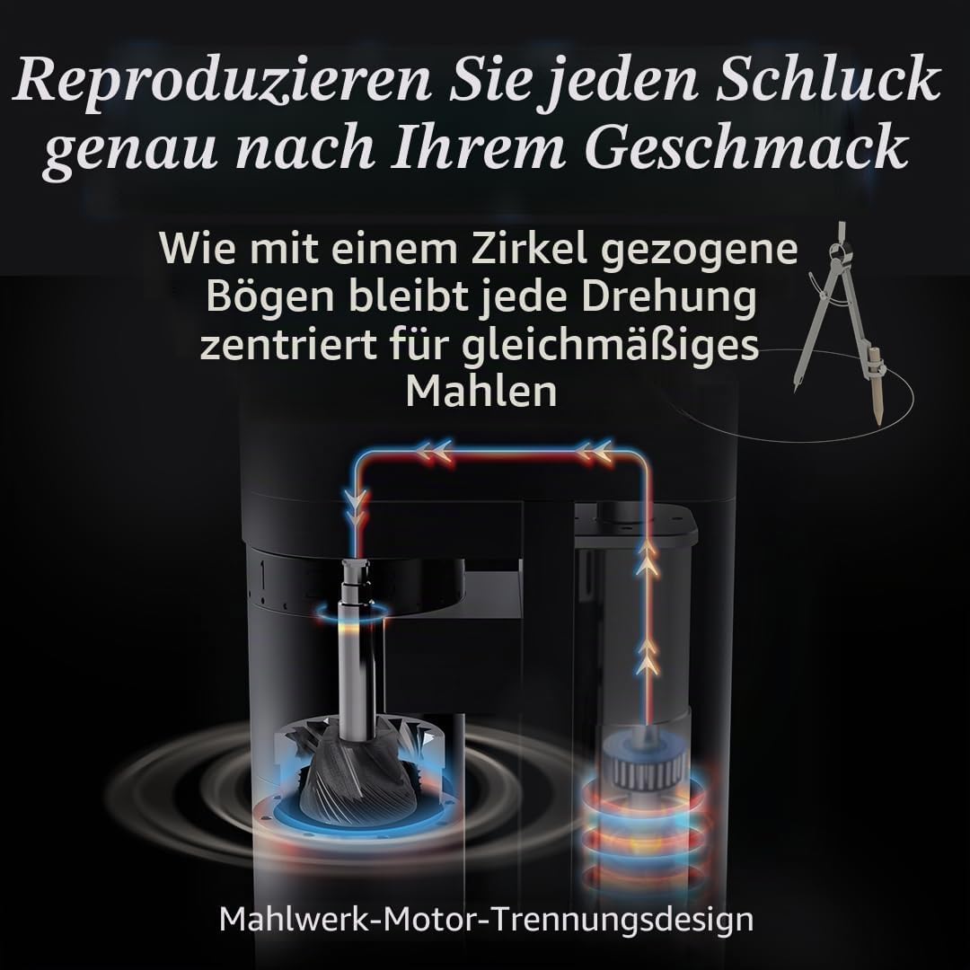Elektrische Kaffeemühle A4 Champagnergold Für Espresso – Wiederaufladbar, Kabellos, Tragbar, Für den
