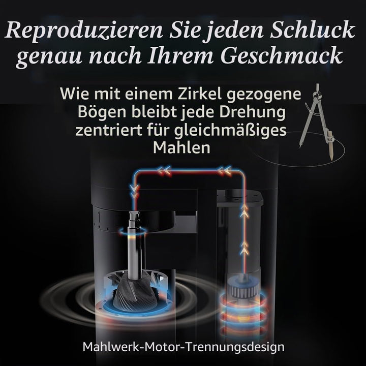 Elektrische Kaffeemühle A4 Champagnergold Für Espresso – Wiederaufladbar, Kabellos, Tragbar, Für den
