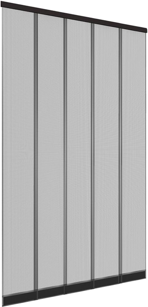 Fliegengitter für Tür, Lamellen, Polyester, 125 x 240 cm, Anthrazit B/H 125 x 240 cm Leiste 2-teilig