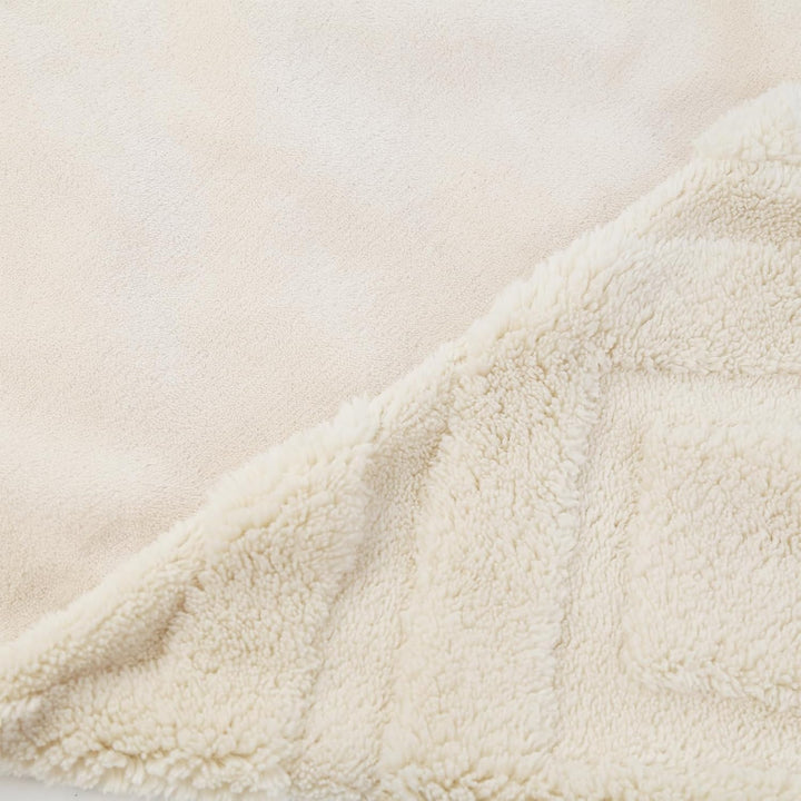 KEAYOO Plüsch Kissenbezug 40x80cm mit Flauschig Teddy Fleece Extra Warm für Winter Kissenbezug (Beig