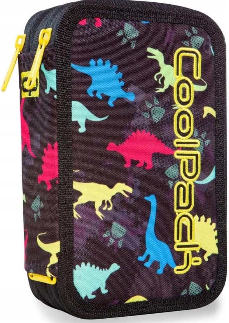 Goldkids - Federmäppchen 3 Fächer - Mäppchen für Mädchen und Jungen - Federmappe 3-Fach Federtasche