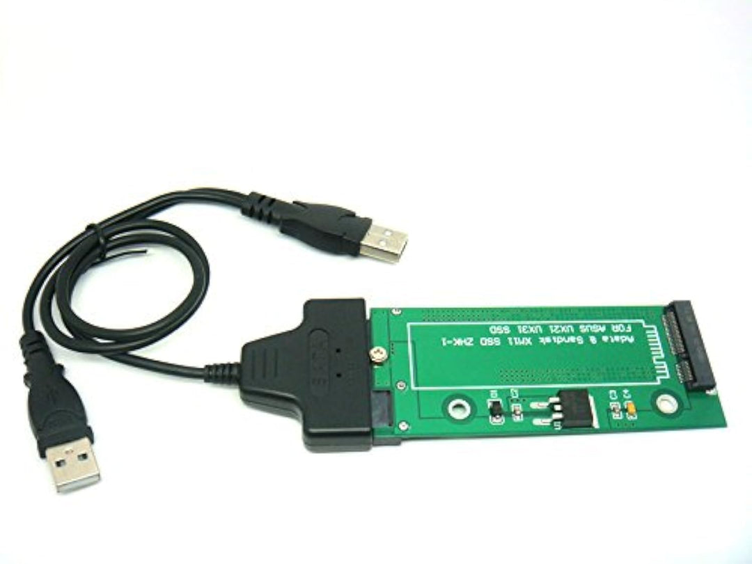 Sintech 18Pin zu SATA Adapter mit USB SATA Kabel, Kompatibel mit Sandisk SDSA5JK ADATA XM11 SSD von
