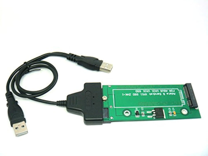 Sintech 18Pin zu SATA Adapter mit USB SATA Kabel, Kompatibel mit Sandisk SDSA5JK ADATA XM11 SSD von