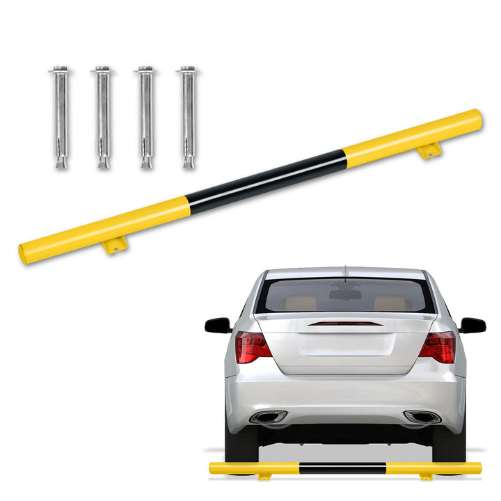 Froadp 1 Stück Radstopper Parkplatzsperre 180cm Auto Einparkhilfe aus Verdickter Stahl Radstopp-Park