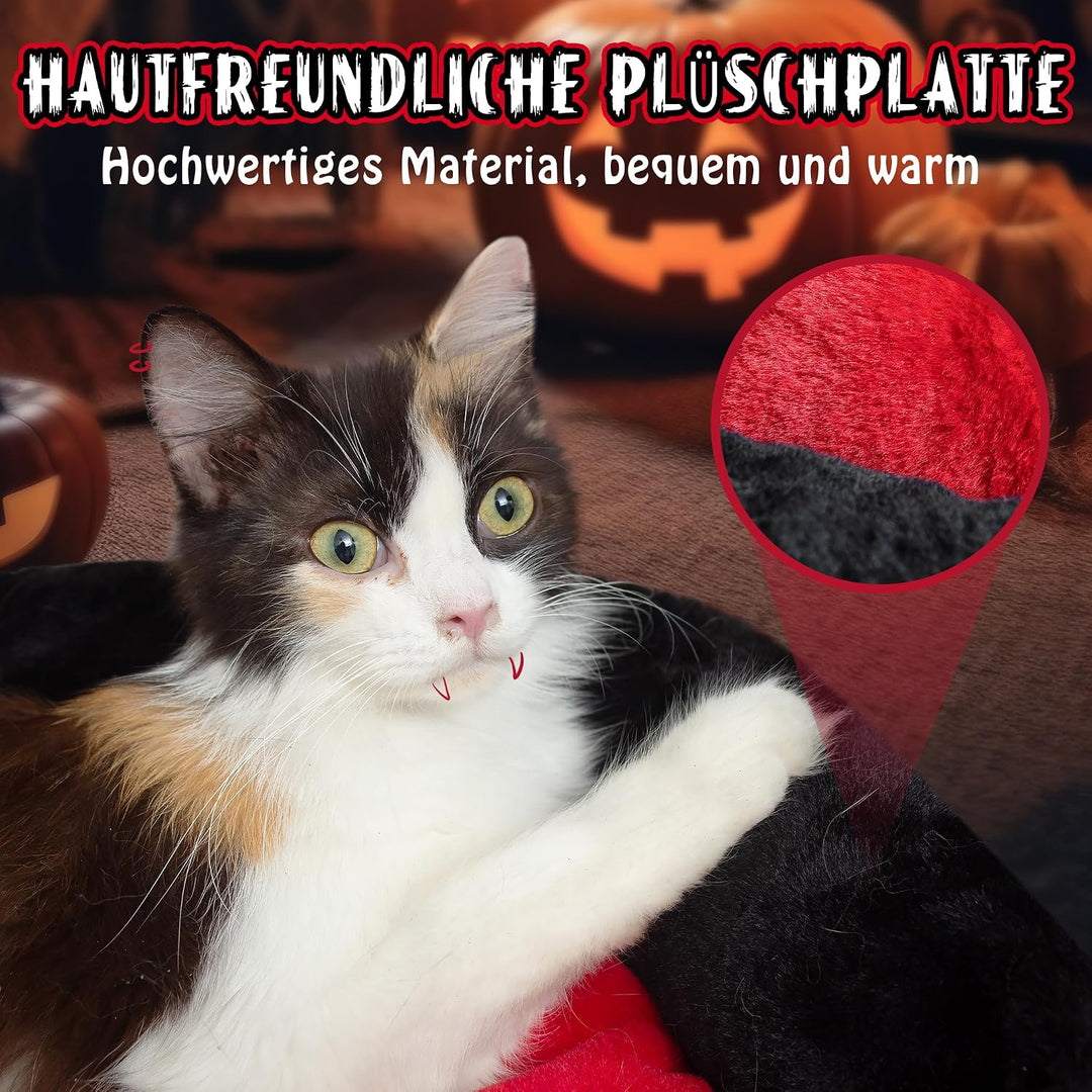 Fantasreen Gothic Katzenbett, waschbar, passend für Katzen bis zu 10kg – Sarg-Design, Gothic Haustie