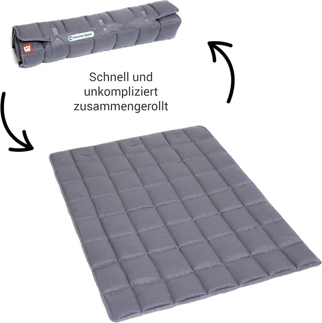 Doctor Bark Portable Hundedecke, praktische Reisedecke, Allergiker geeignet - waschbar bei 95°C Grös