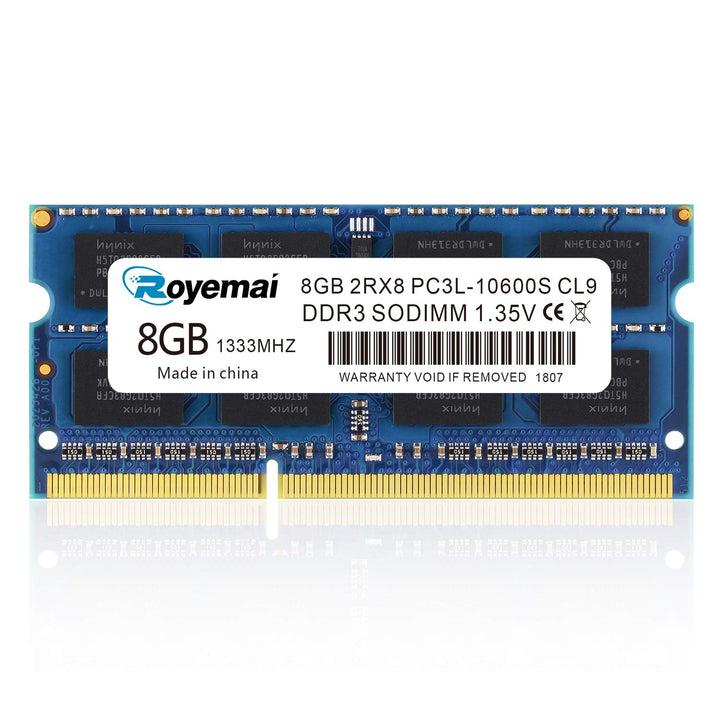 8GB DDR3 1333Mhz PC3-10600 Sodimm 2Rx8 1,35V CL9 Non-ECC Notebook Arbeitsspeicher Module Upgrade für